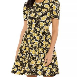 LIKELY Black and Yellow Floral Mini Dress - Bloomingdale’s, NWT, Size 8